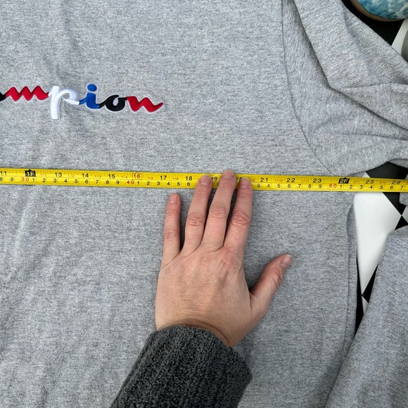 Men’s Champion Long Sleeve Light Sweatshirt, Big & Tall - Picture 6 of 8